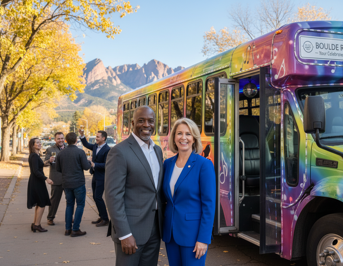 Wheat Ridge party bus and bus charter